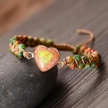 The Colors of Sunset Regalite Jasper Bracelet-Your Soul Place